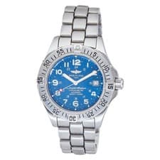 BREITLING SUPER OCEAN 1500M Blue Dial 41MM AUTO WATCH A17360 circa 2004 RUNNING