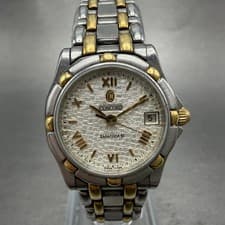 Concord Saratoga Watch Women 23mm White Dial Two Tone Round 15-36-275 New Batt