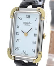 HERMES Croisiere CR1.240 Vintage Quartz  Women's Watch Roman Dial 18mm