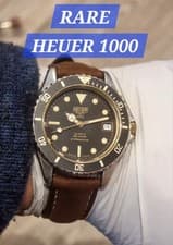 HEUER 1000 Dive Mens Dive Watch Very RARE  Great Condition Serviced
