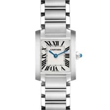 Cartier Tank Francaise Small Steel Ladies Quartz Watch W51008Q3