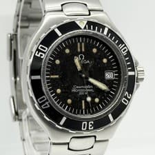 OMEGA Watch Professional 200m Seamaster 396.1062 Silver Black Quartz Men's Auth