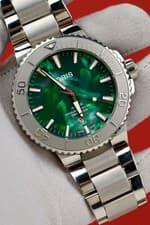 Oris Aquis Oris x Bracenet #733 7730 4137 Recycled Net Dial Box & Papers