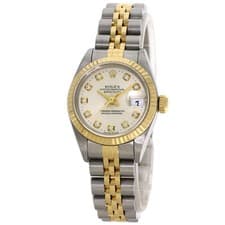 ROLEX DATEJUST 10P Diamond Watches 69173G Stainless Steel/SSxK18YG Ladies