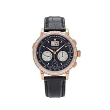 A. Lange & Söhne Datograph Flyback 405.831 Rose Gold Baguette Bezel Black Dial