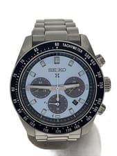 Seiko Prospex Speedtimer SS V192-0AH0 Silver Analog Watch Used