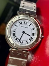 Cartier Santos Medium Stainless Steel 33mm "Vendome Ronde" Watch