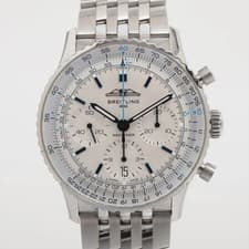 Breitling Navitimer B01 Chronograph SS SS AT Silver-Face 1 Extra Link AB0139A71G