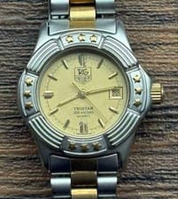 TAG HEUER Tristar 954.408 Quartz Watch 200M Working From Japan
