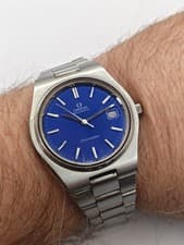 Stunning Omega Seamaster Cosmic Sky Blue Dial Mens Watch Circa 1973