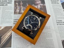 Bulgari Sotirio 42 Retrograde Black Leather Watch SB42BSLDR 154223550