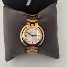 Bulova 98R248 Rubaiyat Rose Gold Women’s Watch Store Display