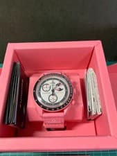 OMEGA x swatch MISSION TO THE PINK MOONPHASE Bioceramic MoonSwatch SO33P700 JPN