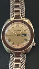 Bulova Accutron Woody 14K Gold Filled Vintage 1970s Men's Wristwatch for Parts