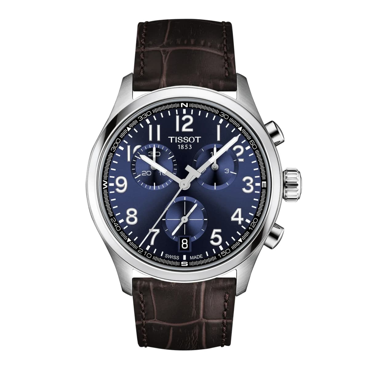 *BRAND NEW* TISSOT Chrono L Blue Dial Leather Band Men's Watch T1164171604200