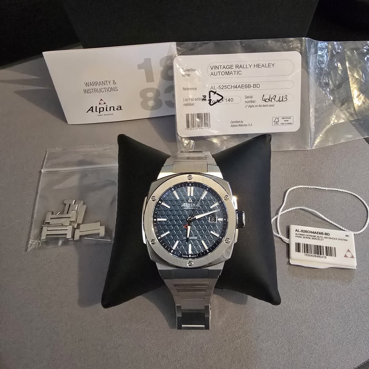 Alpina Alpiner Extreme Watch, Limited Edition, 1 of 140, AL-525CH4AE6B
