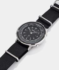 SEIKO Metronome Watch SMW009A Standard Line Black Metal Mesh Quartz Japan