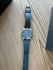Christopher Ward C65 Dune Aeolian Blue Ripple Dial 38mm Box & Papers Mint