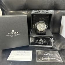 Used Edox Delfin Original Mecano Automatic Watch 43mm The 85303-357GN-NGN