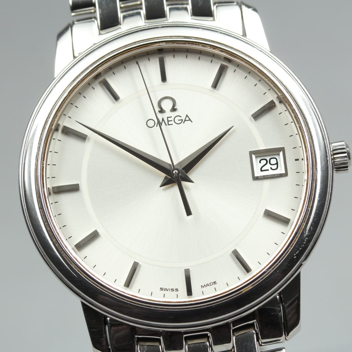 Vintage 1993 OMEGA De Ville 196.1050 Cal.1432 Men's Quartz Watch 34mm 6J Date