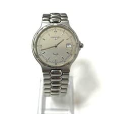 Longines Conquest L1.614.4 Gray Dial Quartz Men Round Watch Used Working #37
