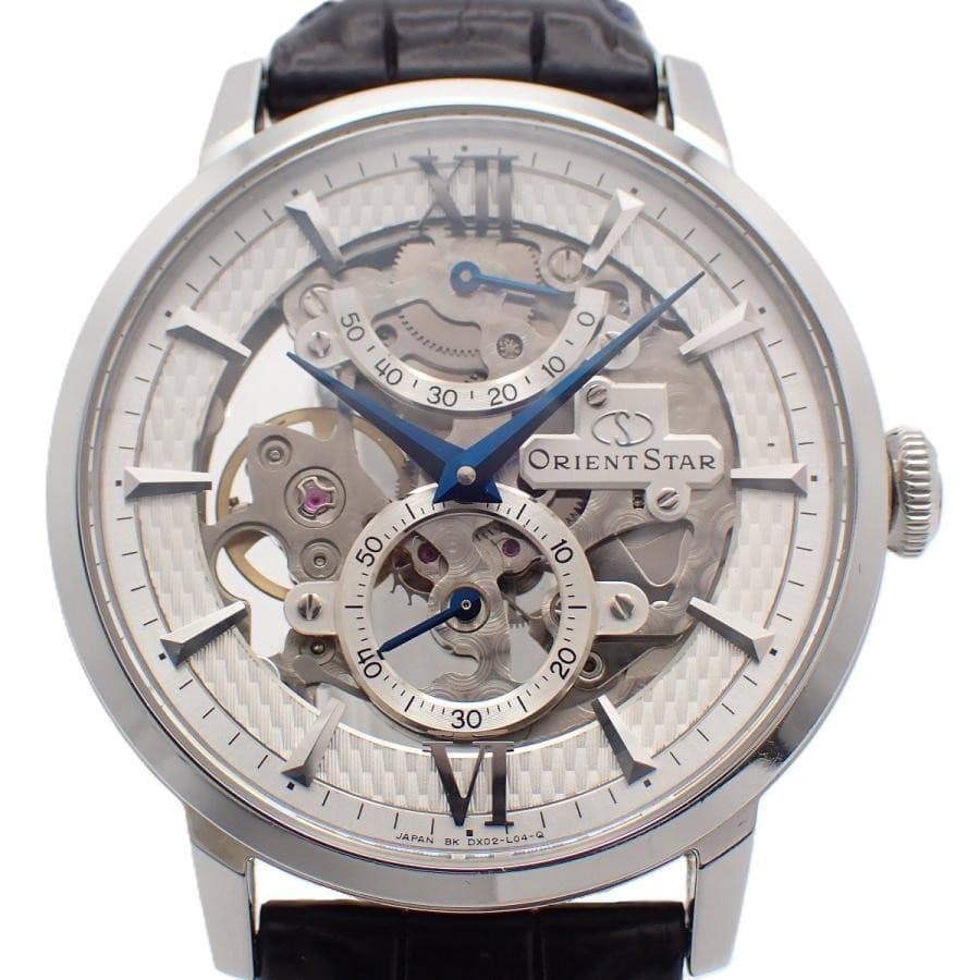Orient Star Skeleton Power Reserve RK-DX0001S Maual Silver Dial Men's Watch