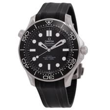 Omega Seamaster Diver 42mm Black Dial Orange Rubber Strap 210.32.42.20.01.006