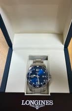 LONGINES Automatic Men's Watch - Blue Dial, Silver Strap