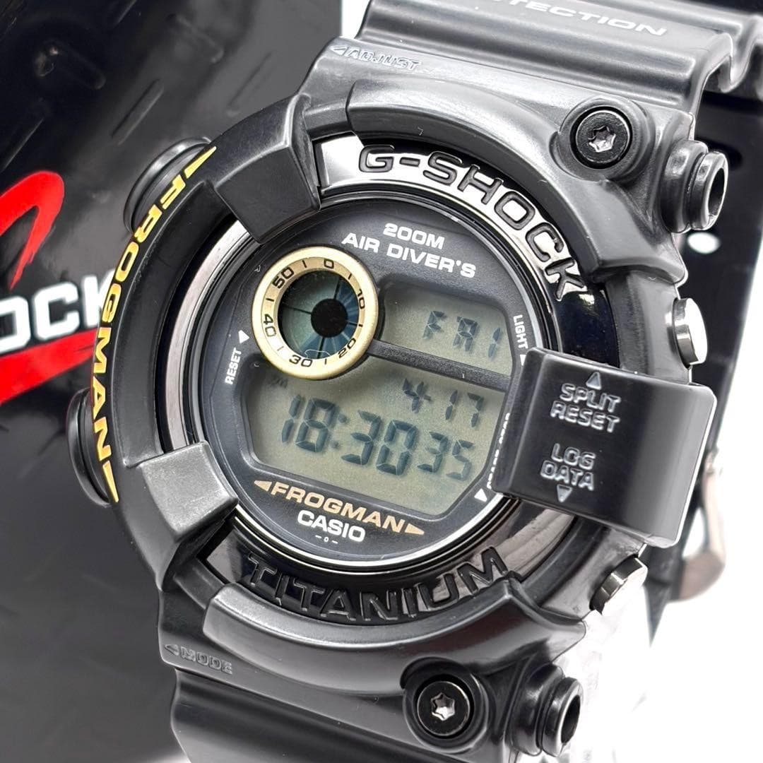Casio G SHOCK Frogman DW 8200BM 1T Titanium Watch Box Manual Authentic
