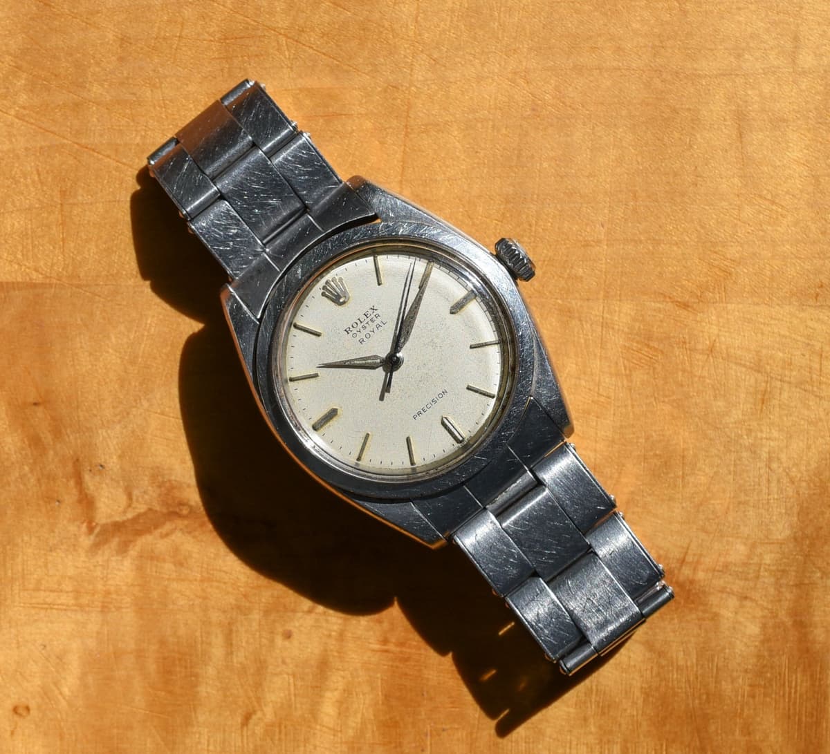 Vintage ROLEX 6426 Oyster ROYAL Precision Stainless Steel Original Rivet Band