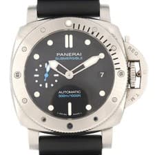 Authentic [Unserviced - Value Price] Panerai Luminor Submersible PAM02973 St...