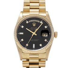 ROLEX Day-Date 18238A black/diamond WATCH 722920