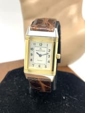 Jaeger-LeCoultre Reverso Women's Watch 260.5.08 Swiss Quartz 20x33mm Gold Steel