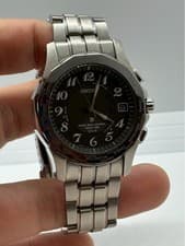 Seiko Brightz World Time Titanium Wristwatch clean Authentic Condition