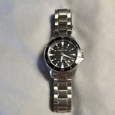 Hamilton Khaki Navy Quartz 40mm Black Dial 200m Diver, Steel Bracelet