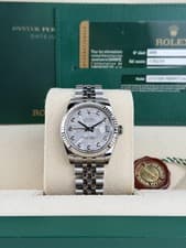 Rolex Datejust 31 Meteorite Diamond Fluted Jubilee Preowned 2014 178274