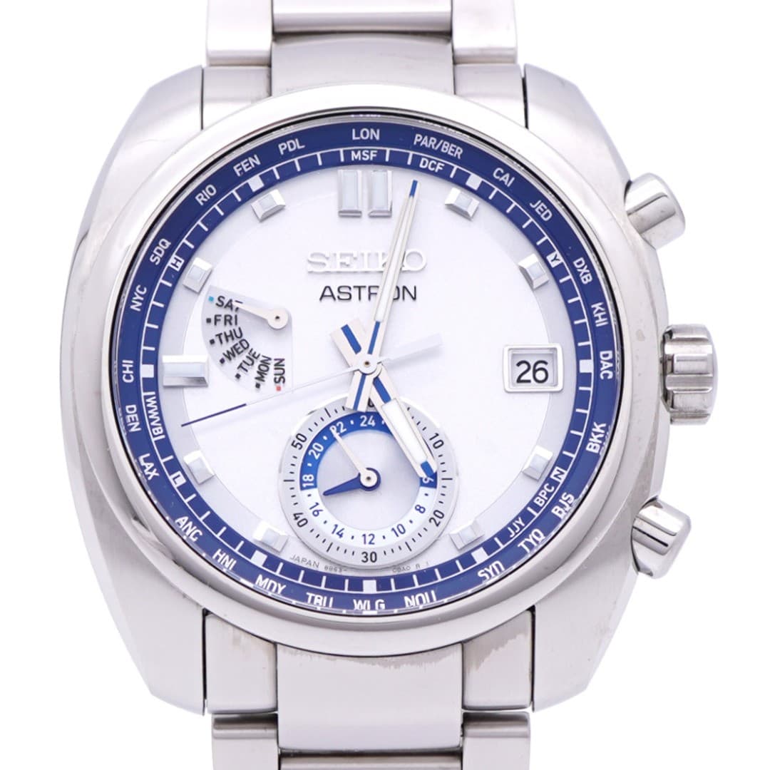 Seiko Astron SBXY001 8B63 Radio Solar Titanium 1.57in Case 7.48in Wrist