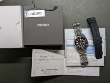 SEIKO SKX013K1 Diver Automatic Watch Dial Black Stainless steel rubber band