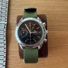 OMEGA Speedmaster 3513.50 Automatic Chronograph Black Dial 39mm Men's Watch Auth