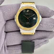 Hublot MDM Classic Quartz 35mm Black Dial & Yellow Gold Ladies Watch S.152.10.2