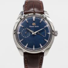Grand Seiko Elegance Collection Power Reserve Steel 39mm Blue SBGK005 Manual
