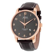 Mido Jubilee Automatic Black Dial Brown Leather Men's Watch M86903138