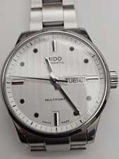 Mido Multifort 42mm silver dial men's watch  268 gxa ptb