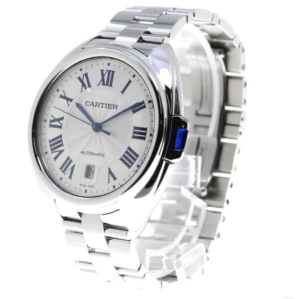 CARTIER CLÉ DE CARTIER WSCL0007 40mm SS Silver Dial Automatic Date #C405