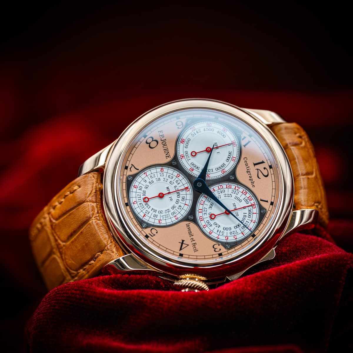 F.P. Journe Centigraphe Souverain CT Rose Gold Salmon Dial 40mm Ultra Rare