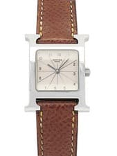 HERMES H Watch Quartz Watch HH1.210 Ivory Dial Ladies