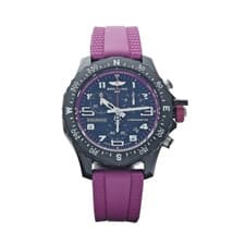 New Breitling X83310 Endurance Pro Chrono 38 mm Purple Rubber Quartz Wrist Watch