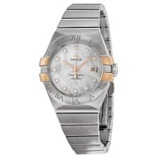 Omega Constellation MOP Diamond Dial Ladies Watch 12320312055003