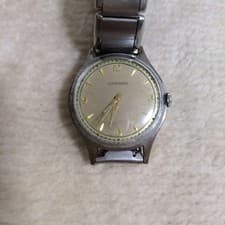 JUNGHANS Hand-wound Ivory Dial Silver Analog Men's Wristwatch