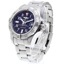 BREITLING AVENGER II SEAWOLF A17331 44mm SS Black Dial Automatic Date #C375